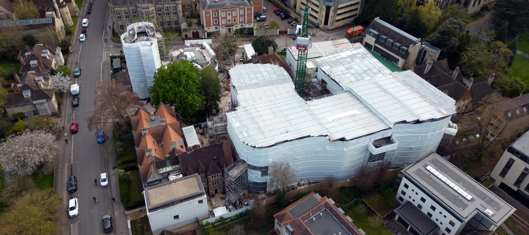 Temporary Roof Scaffolding Banner