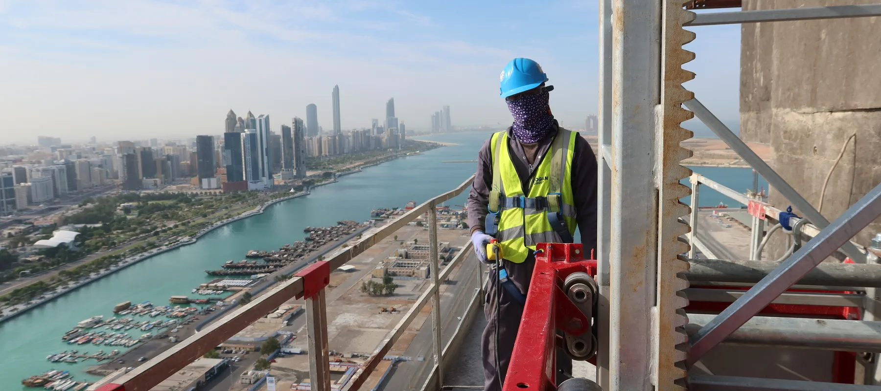 Mina Plaza Abu Dhabi Demolition Banner