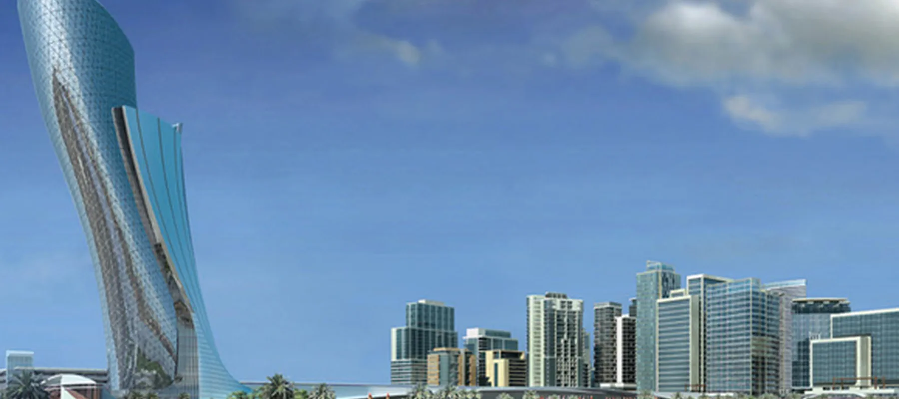 Capital Gate, Splash Banner