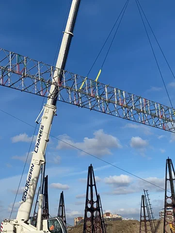 Brogan Group supply two 40m bridged beams for the restoration of the oldest gas holder in the world!
