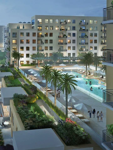 Brogan Group provide scaffolding for the Golf View Apartment Project in Dubai