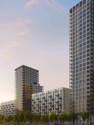 Combined access on Greenwich Peninsula residential project
