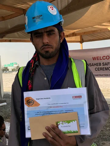 Brogan Scaffolder Awarded for Outstanding Performance