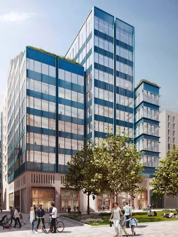 Brogan Group Mast Climber spans new Kings Cross Commercial Building