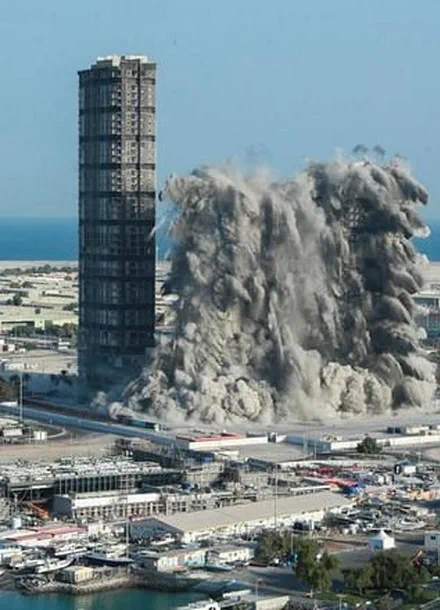 Mina Plaza Abu Dhabi Demolition